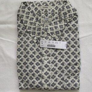 J. Crew 100% linen fish shirt (NWT)